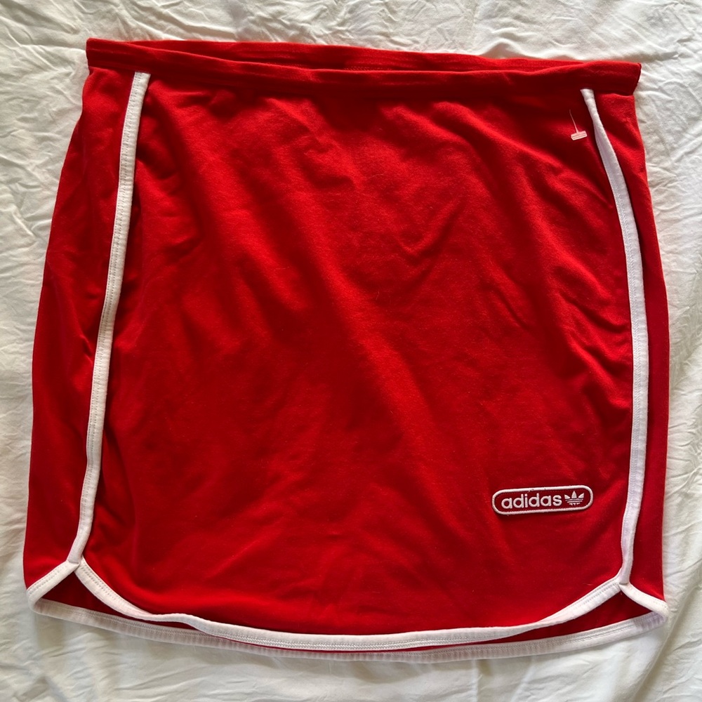 Adidas Vibrant Red Casual Skirt